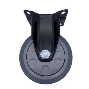 Quality PP Core TPR Tread Plate Rigid Castor For Industrial Cart Equipment 75MM wholesale