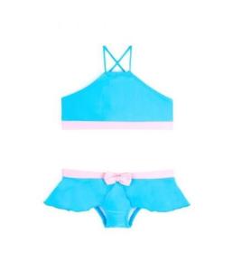 Quality Blue And Pink Crop Top Bikini - Boneca wholesale