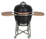 Charcoal Nylon Wheels 22 Inch Kamado Grill Bamboo Shelves And Handle