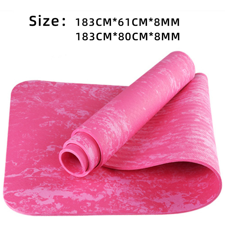 Factories Price Camouflage TPE 8mm Thickened Non Slip Yoga Matt For Pilates Beginner