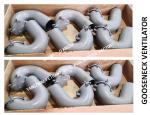 Q235-A carbon steel welded gooseneck ventilator, carbon steel welded round