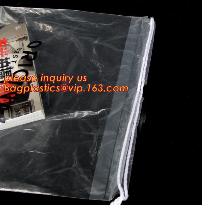 Biodegradable drawstring laundry poly bag with printing,Logo Printed Poly Drawstring Hotel/Travel Laundry Plastic bag
