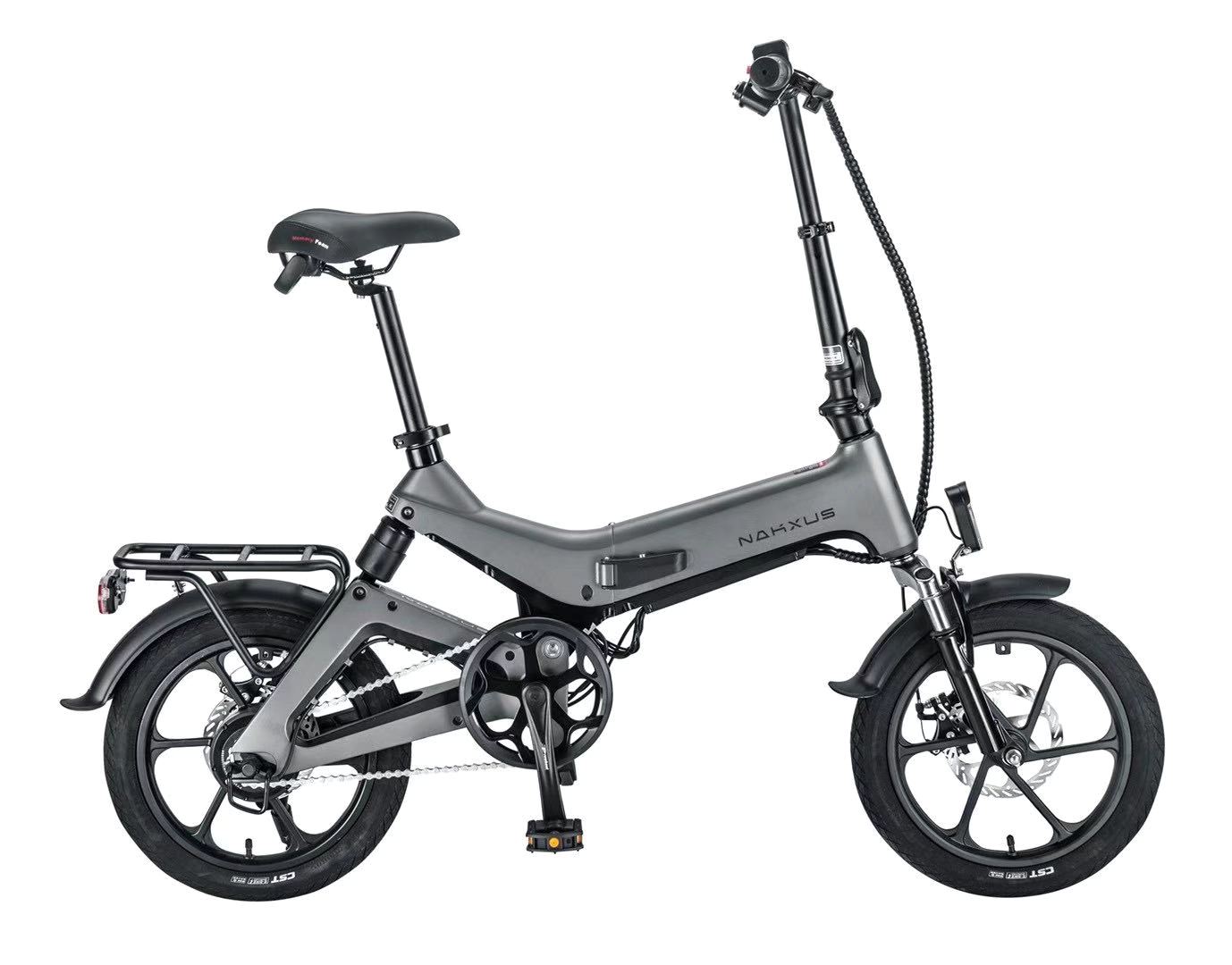 Classic Mini Electric Folding Bike 16 Inch 250W With 36V 8.7Ah Lithium Battery