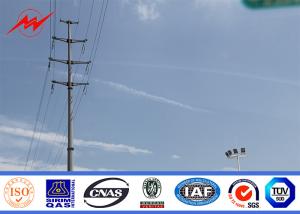 Quality Electrical Galvanized Steel power line pole With Transmission Line Accessories wholesale