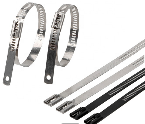 Self-locking Metal Wrap Cable Tie Ball Lock JIS Standard PVC Coated Stainless Steel Ties 7.9mm GB Standard