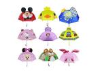 18 Inches 3D Design Animal Kids Compact Umbrella Pink 10mm Metal Shaft Frame