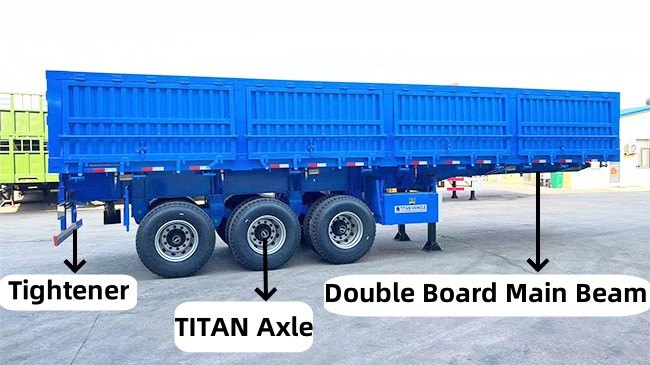 TITAN 3 Axle 33CBM Side Dump Trailers for Sale Near Me   Side Dump Semi Trailer