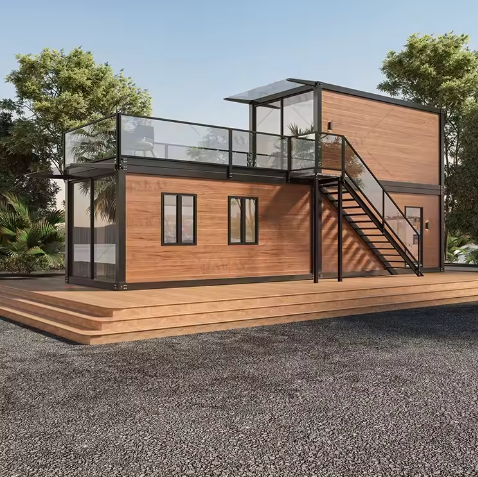 Contemporary Design Style Steel Structure Portable Prefab Folding Container House