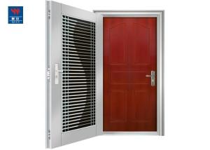 Quality Fancy Exterior Stainless Steel Security Doors Wooden Steel Door wholesale