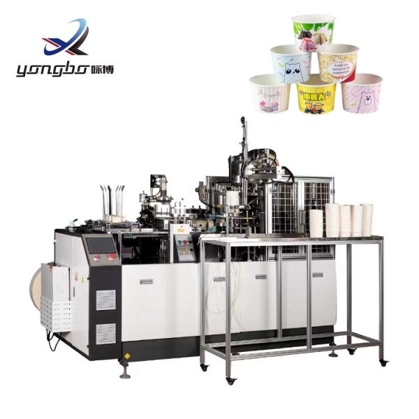 Food Beverage 65-70pcs/min Paper Salad Bowl Making Machine Disposable 20-50oz