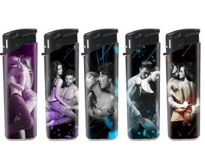 Quality Fashionable Electronic Gas Lighter With Assurance DY-075 8.11*2.45*1.15 CM wholesale