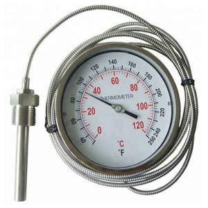 Quality Stainless Steel Industrial Remote Reading Thermometer / Bimetal Thermometer wholesale