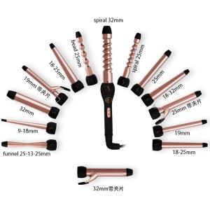 Quality Rose Gold Hair Styling Curling Iron Interchangeable Hair Curler Set wholesale