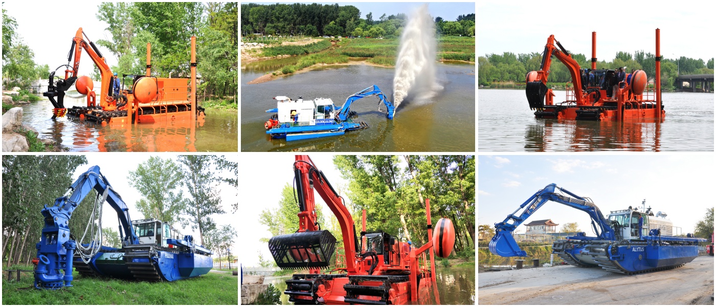 JLAME450 Amphibious Dredger With Crawler