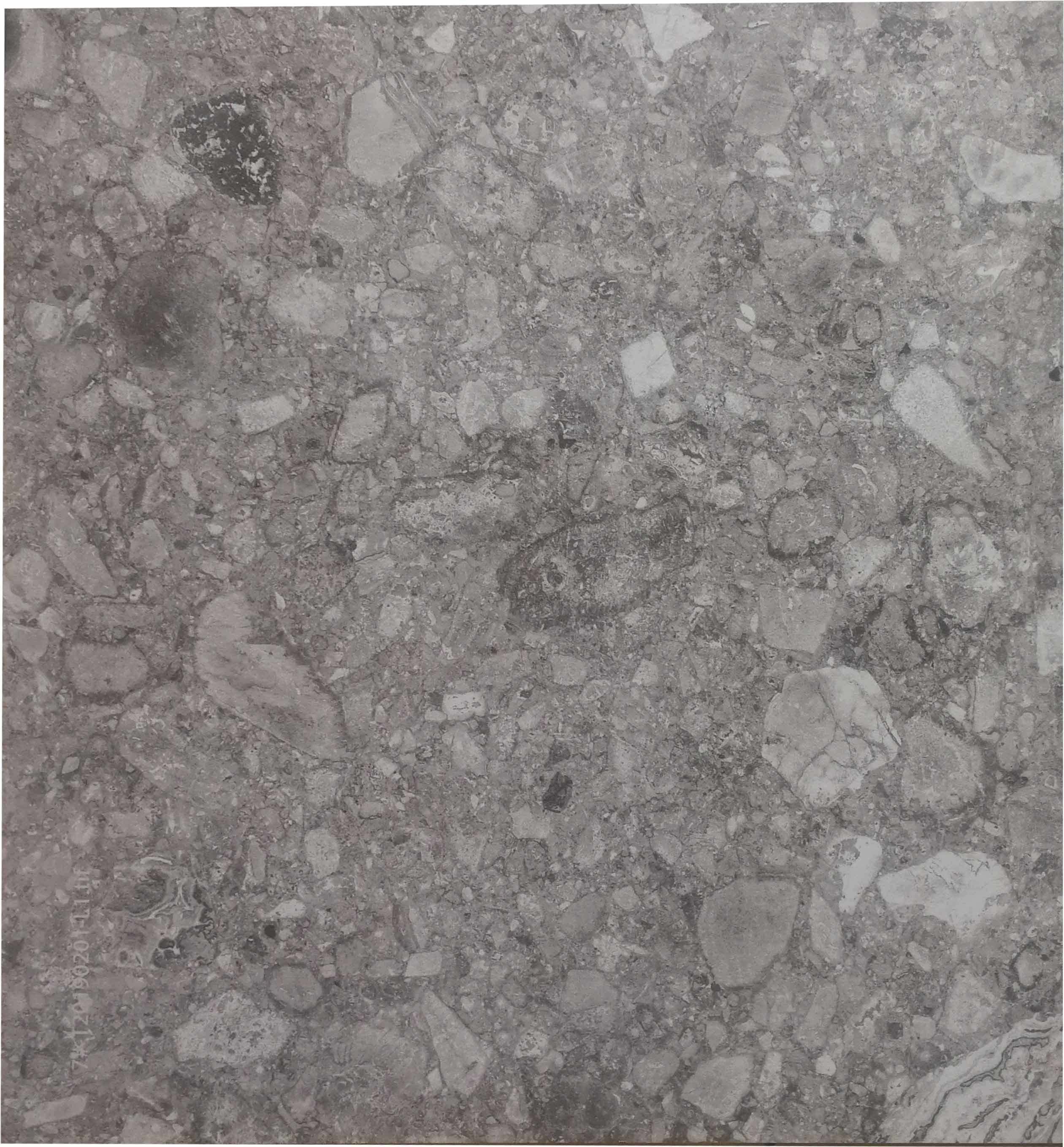 Terrazzo Porcelain Rustic Floor Tiles for Indoor Outdoor 600x600mm,grey color