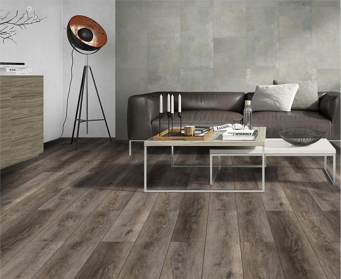 Pet Friendly Oak Stone Vinyl SPC Flooring Anti Fouling GKBM DM-W40007