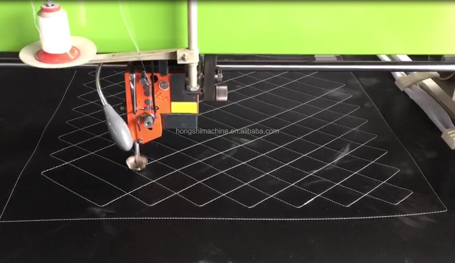 Continuous Type Single Head Quilting Leather Embroidery Machine Fiber Cotton Quilt Cover Core Making Machine