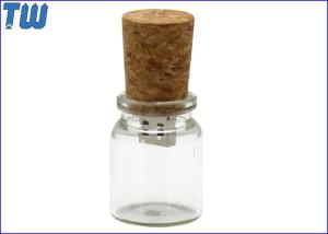 Quality Small Drifting Bottle Pen Drive Seal Well Cork Drive Data Storage wholesale