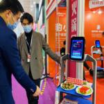 Delivery Robot AI Catering Delivery Food Waiter in Restaurant and Intelligent