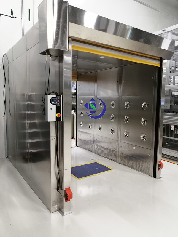 Scroll Shutter Doors Air Shower Tunnel For Foxconn Factory