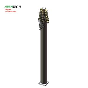 Quality 15m lockable pneumatic telescopic mast 30kg payloads 2.8m closed height for antenna tower wholesale