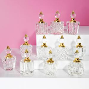 Quality 3ml Crystal Perfume Bottles Crimp Neck Luxury 4*7.5cm Leak Proof wholesale