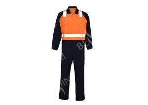 Quality Orange Navy Reflective Safety Wear , Industrial Safety Clothing Australian Size / Design wholesale