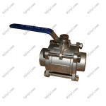 Thread Connection Pieces Stainless Steel 3 Piece Type Water Ball Valve