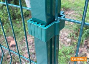 Quality Rectangle Post PE Coating 50*200mm Wire Mesh Security Fence wholesale