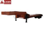 Low Bed Heavy Equipment Trailer 2 Line 4 Axle 100 Tons Rated Capacity