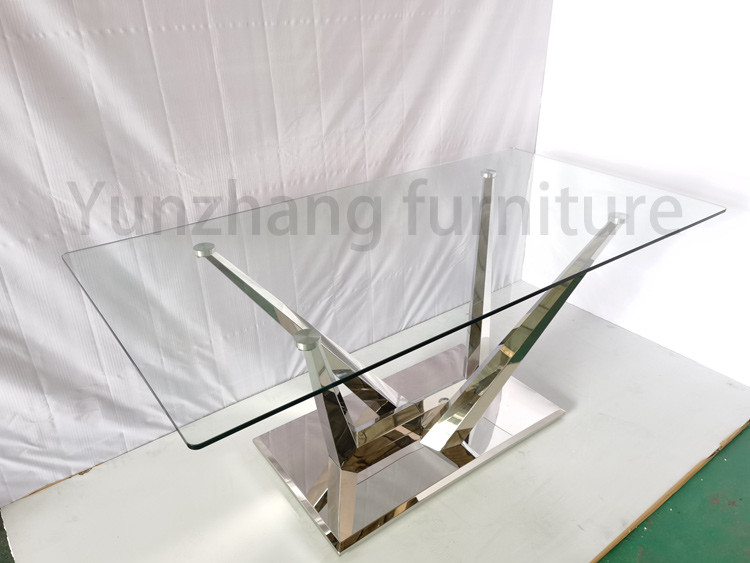 Modern stainless steel metal coffee table luxury marble coffee tea table