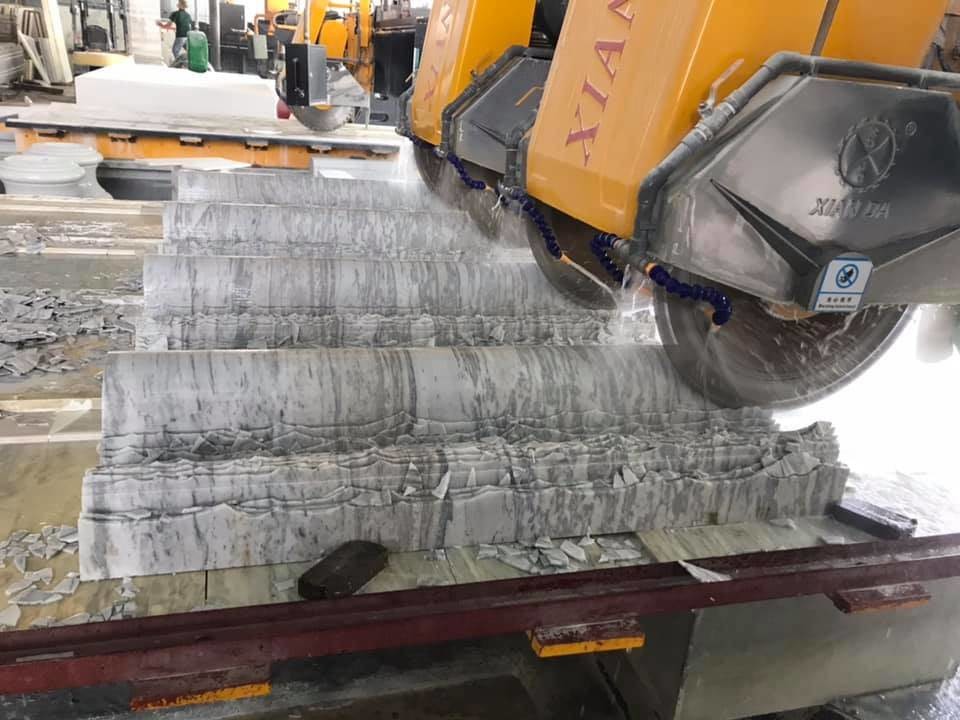 PLC/CNC Linear Profiling Cutting Machine for square balusters，curve linear
