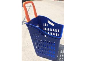 Quality Hand Hold Plastic Grocery Basket , Easy Using Reusable Shopping Basket wholesale