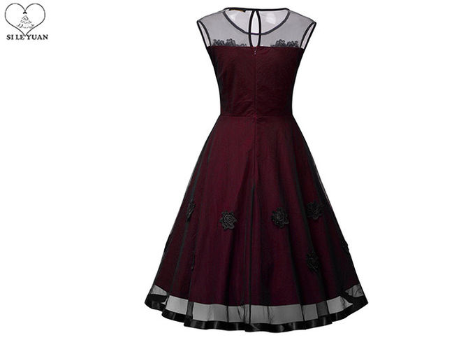 Short Navy Blue Bridesmaid Dresses Satin Lace Flower Two Layers Transparent Tulle