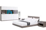 Melamine Laminated Hotel Contract Furniture , Apartment Bedroom Sets