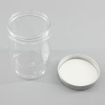 300ml Transparent Cylinder PET Storage Jar for Food Snack Honey Packaging