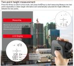 D Model Laser Range Finder Distance Meter Combo Golf Hunting Surveying