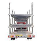Double Deck Hydraulic Lifting SUV Car Carrier Box Trailer with 24hour Online
