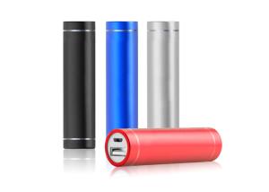 Quality Branded Round Power Bank Charger 2200mAh Aluminum Material With Custom Logo wholesale