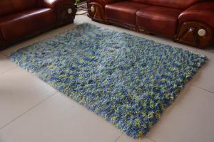 Quality Colorful Space dyeing Polyester Thick mix Thin yarn Carpet Popular Rug Soft Shaggy Rug wholesale