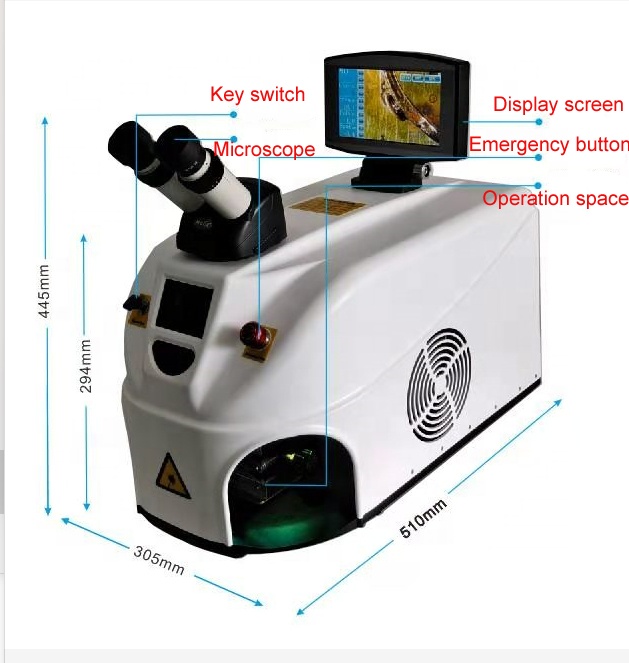 KEYILASER YAG Spot Welder 60w Sliver Metal Laser Welding Machine Desktop Portable Jewelry Laser Welder Price