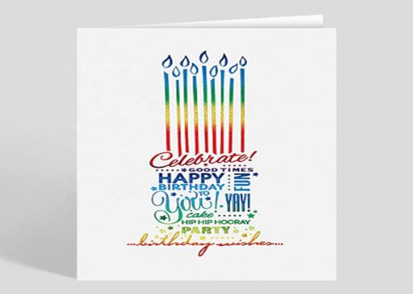 Custom Photo Recycled Paper Thank You Cards High end Birthday Fashionable