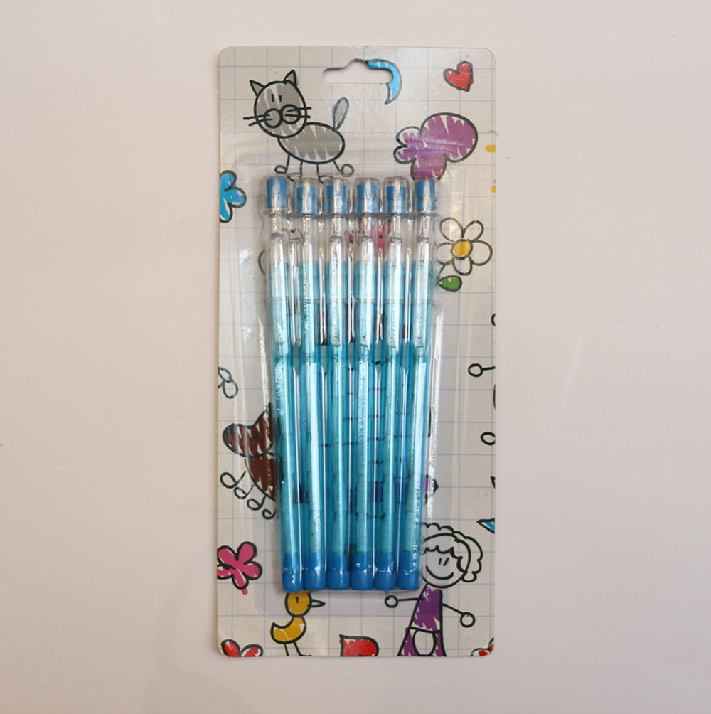 hot selling Standard Non-Sharpening Pencil 9 leads for kids with blister card and loose packing