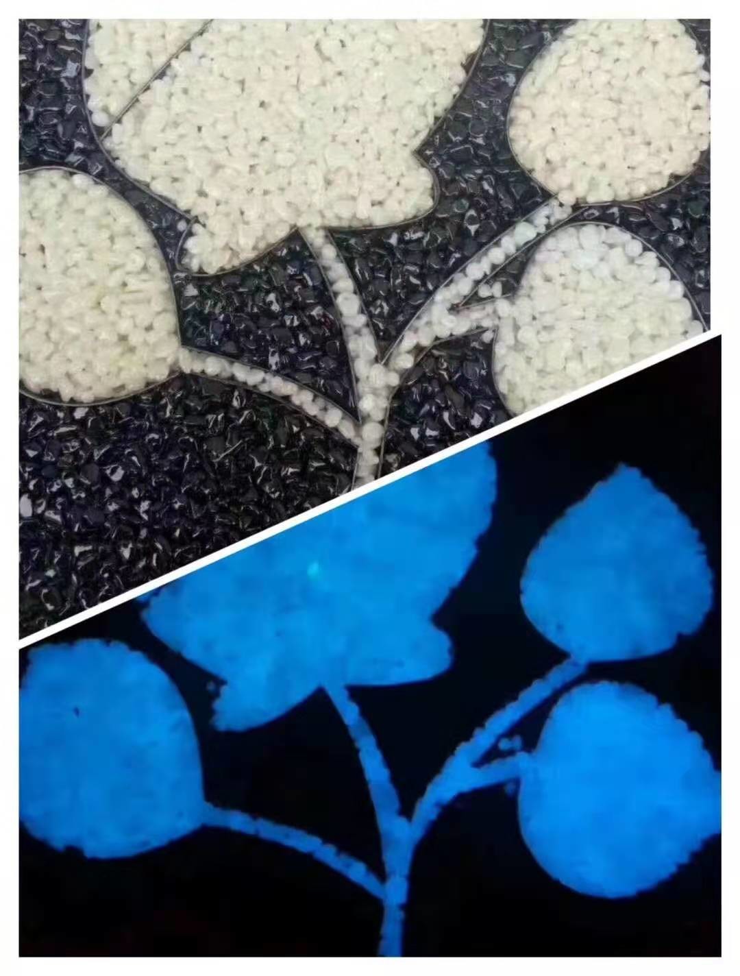 Glowing EPDM Recycled Playground Rubber Crumb Flooring For Outdoor Park Walking Way
