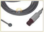 Skin Surface Medical Temperature Probe 2 Pin Plug High Flexibility Cable