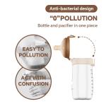 High Quality Glass Flip-cap Bottle Bite Resistant Durable nipple Suitable For