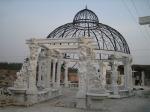 Stone gazebo for garden