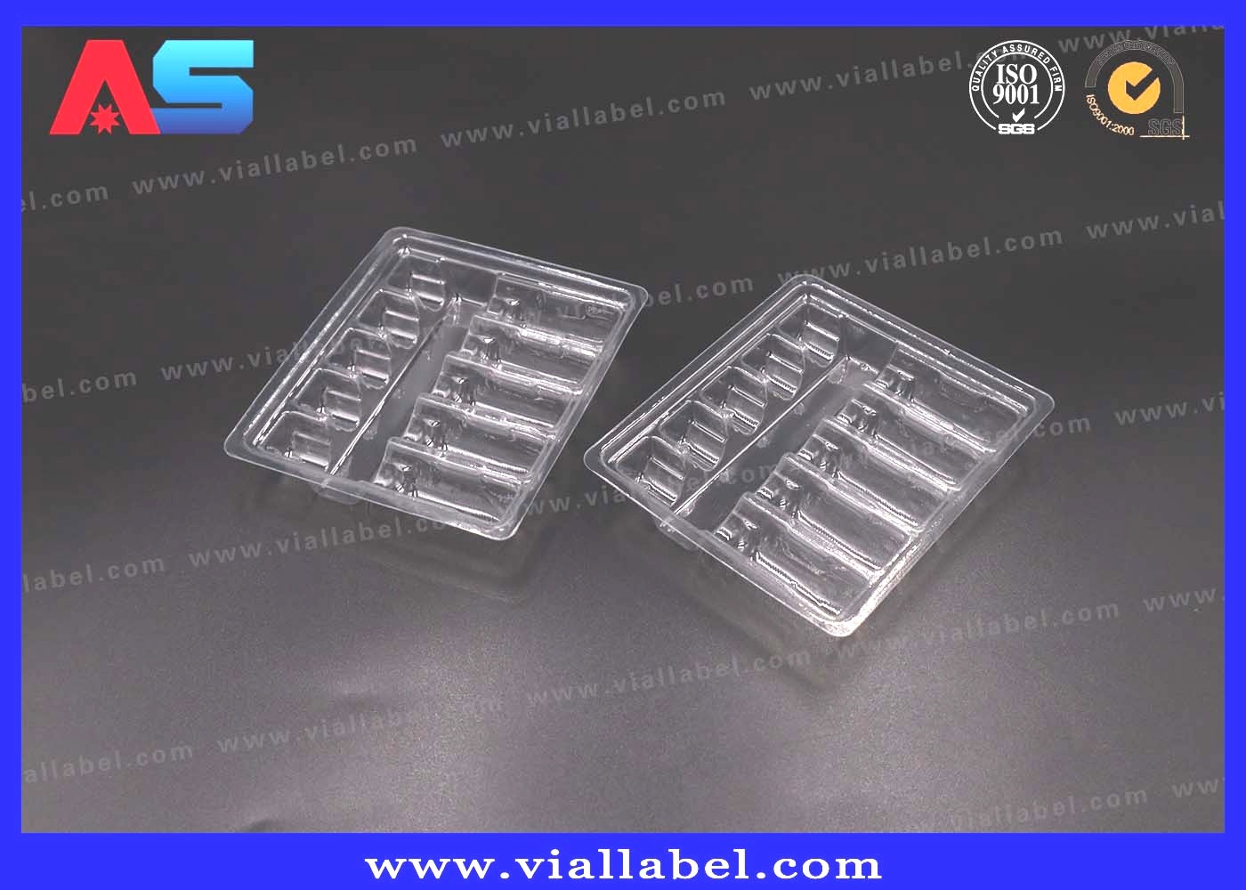 Glossy Laser Hologram 10ml Vial Boxes Peptide Glass Bottle Custom pharmaceutical packaging boxes