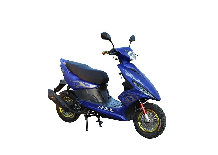 GY6 Engine Gas Motor Scooter , Blue Plastic Body Gas Scooters For Adults
