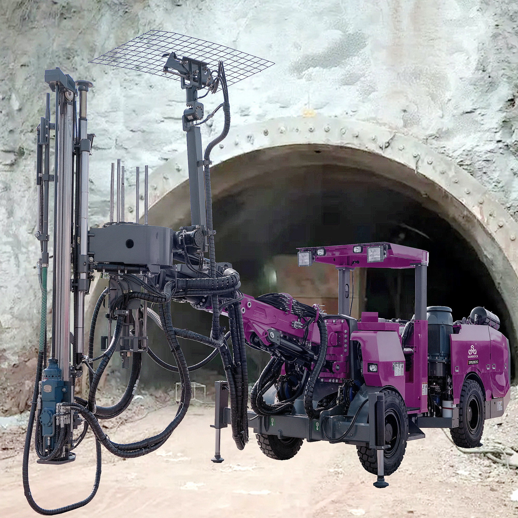 Jumbo Underground Drilling Rig Mining Tunneling Borehole Hydraulic Drilling Rig Machine